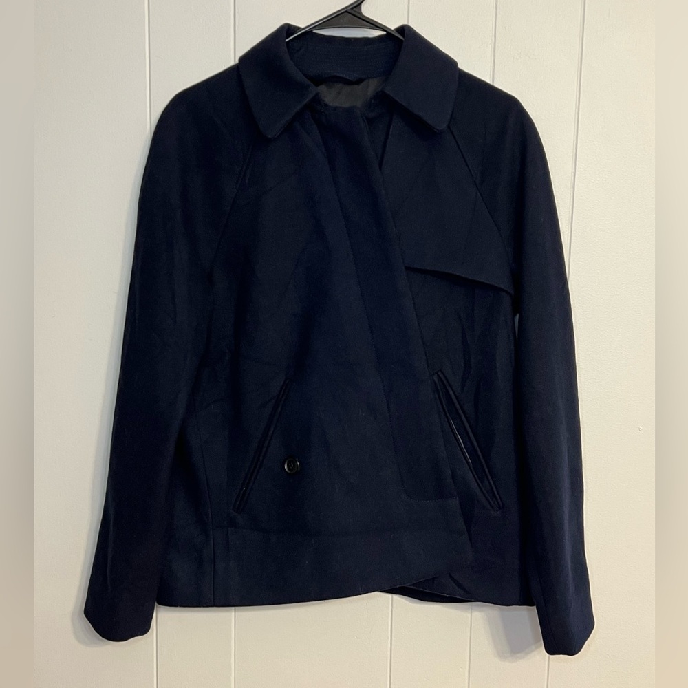 Abercrombie & Fitch women's pea coat‎ in navy blue Size M